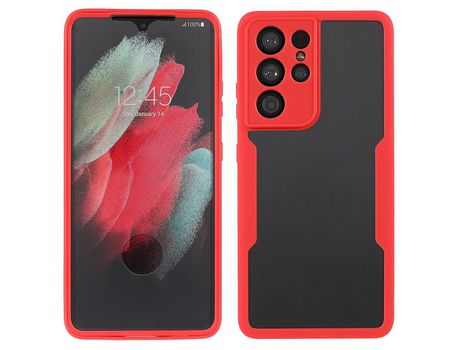 Funda para Samsung Galaxy S21 Ultra 5G- S30 Ultra 5G (TPU, Acrílico - Rojo)