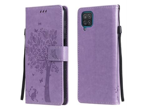 Funda para Samsung Galaxy A12 (PU, TPU - Morado)