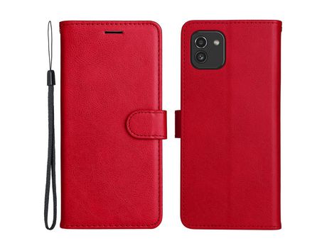Funda para Samsung Galaxy A03 166.5 X 75.98 X 9.14Mm (Pu - Rojo)