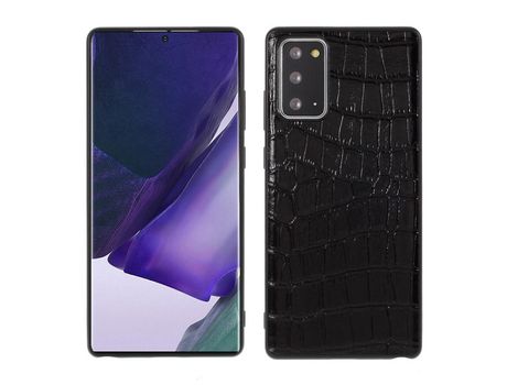 Funda para Samsung Galaxy Note 20- Note 20 5G (TPU e Couro Genuíno - Negro)