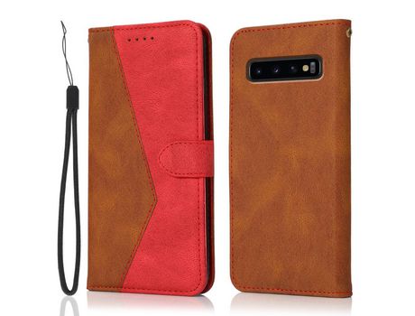 Funda para Samsung Galaxy S10 4G (PU, TPU - Rojo)