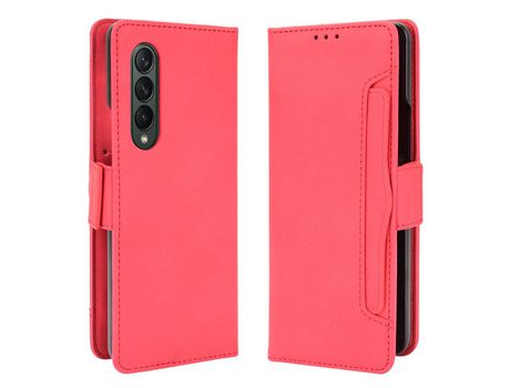 Funda para Samsung Galaxy Z Fold3 5G (Pu - Rojo)