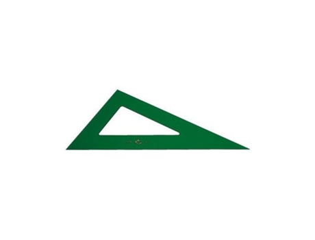Faber Cuadrado Plastico Verde Transp 21 Cm