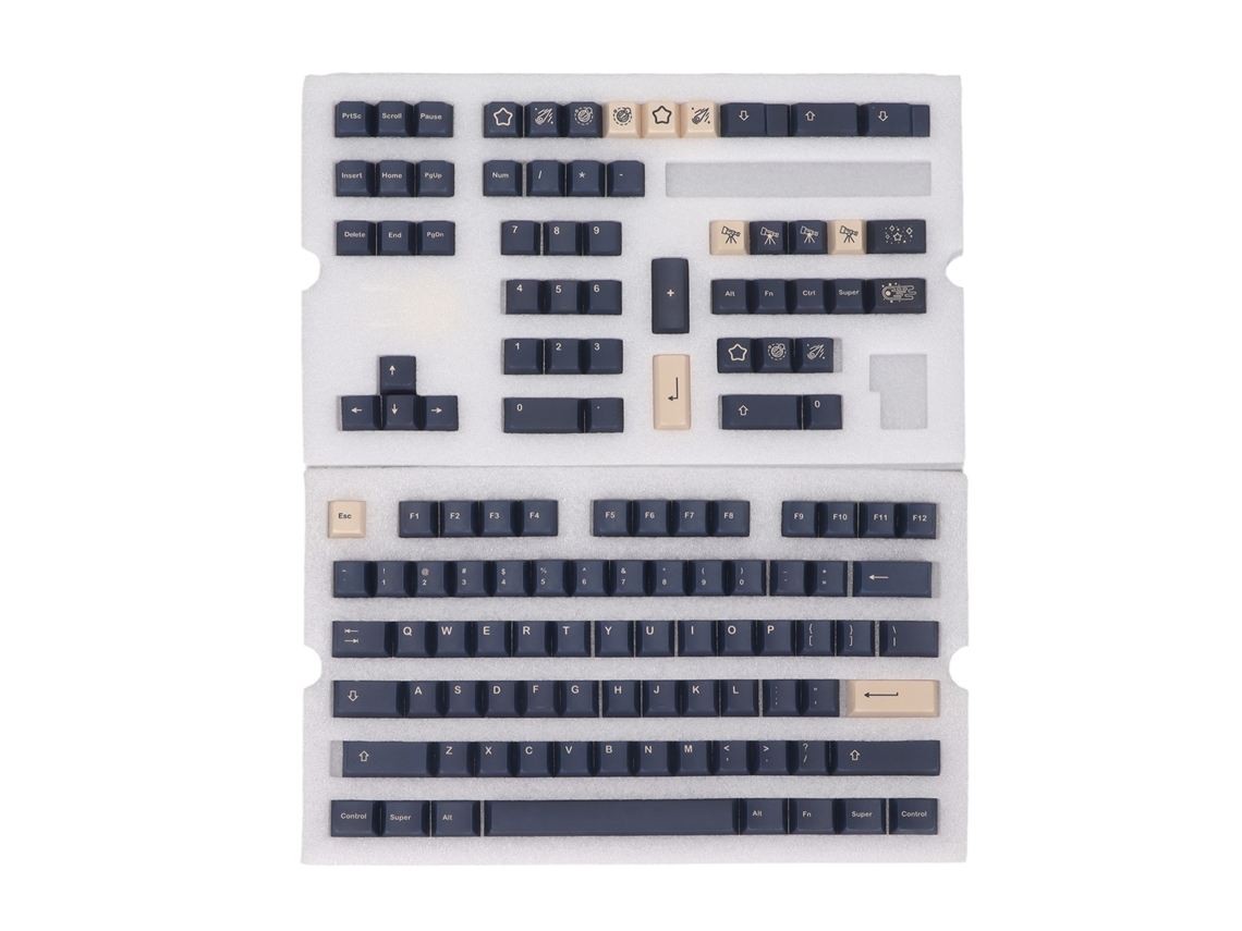 Conjunto De 128 Teclas Pbt Para Teclado Mecânico Gamer Universal Estilo Contraste Sublimação 5 Lados