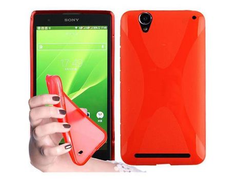 Carcasa para Sony Xperia T2 ULTRA CADORABO Rojo