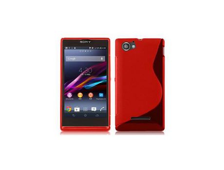 Carcasa para Sony Xperia M CADORABO Rojo