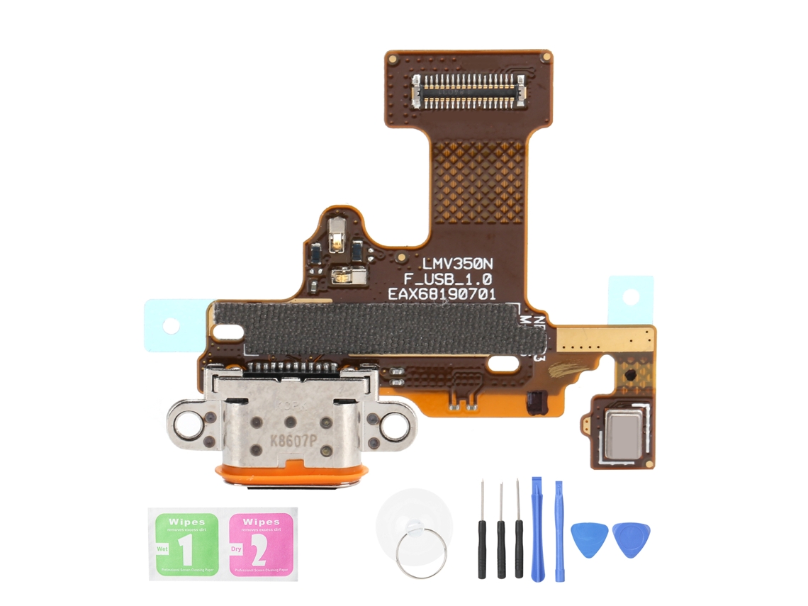 Placa De Puerto De Carga Usb Con Herramientas Compatible Con Lg V30+ V35 H932u Ls998 H930