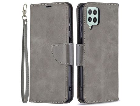 Funda para Samsung Galaxy A22 4G Eu Version (PU, TPU - Gris)
