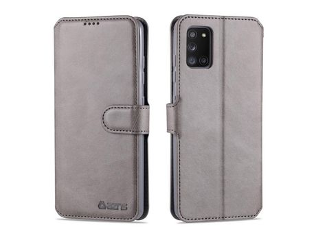 Funda para Samsung Galaxy A41 Global Version (Pu - Gris)