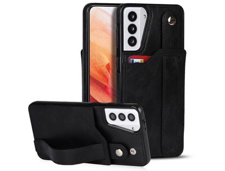 Funda para Samsung Galaxy S21 5G (TPU, PU - Negro)