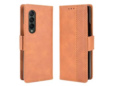 Funda para Samsung Galaxy Z Fold3 5G (PU - Marrón)