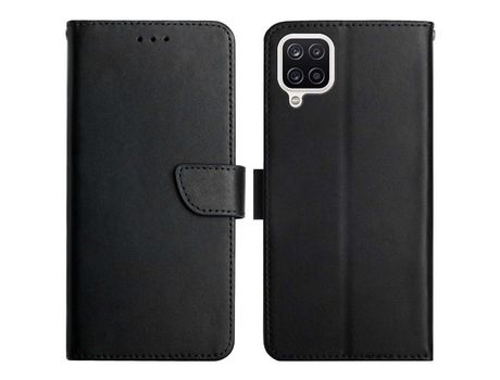 Funda para Samsung Galaxy A42 5G ( Couro Genuíno - Negro)