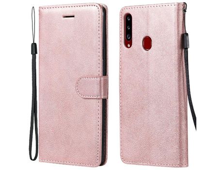 Funda para Samsung Galaxy A20S (PU, TPU - Rosa)