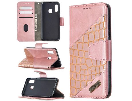 Funda para Samsung Galaxy A20E- Galaxy A10E (PU - Rosa)