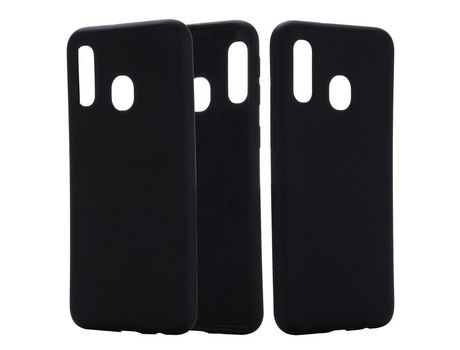 Funda para Samsung Galaxy A40 (Silicona - Negro)