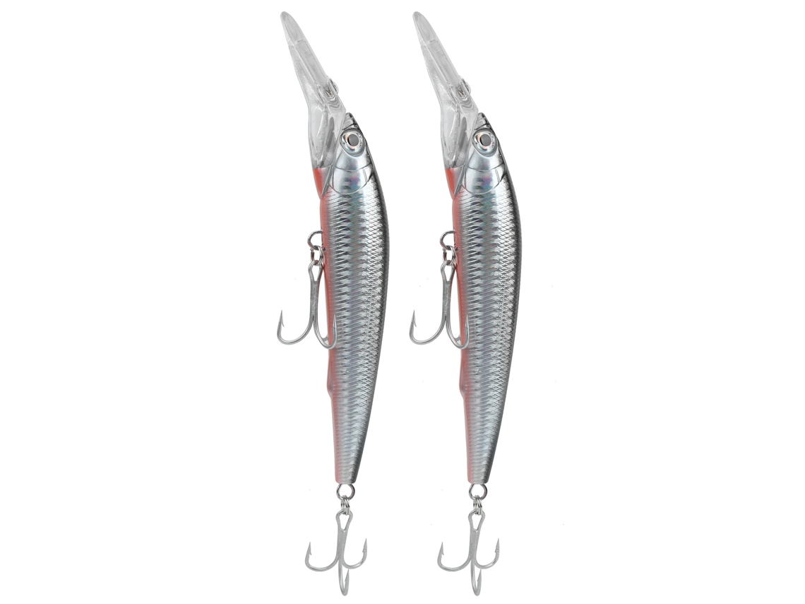 2026rebe-2 Piezas Señuelo Artificial De Minnow Para Pesca De Buceo Profundo Simulación De Plástico Accesorio De Pesca 4