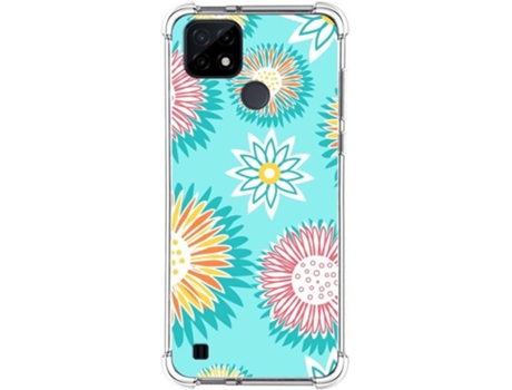 Carcasa Realme C21 TUMUNDOSMARTPHONE Dibujos Antigolpes Flores 05 Multicolor