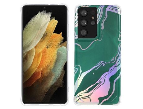 Funda para Samsung Galaxy S21 Ultra 5G (TPU e PU - Multicolor)