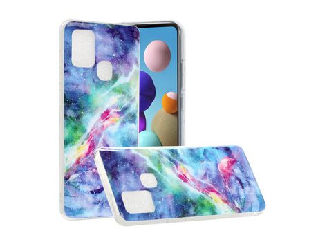 Funda para Samsung Galaxy A21S (TPU e PU - Multicolor)