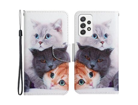 Funda para Samsung Galaxy A52 4G/5G/A52S 5G (TPU e PU - Multicolor)