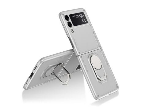 Funda para Samsung Capa e Tpu Gkk com Muleta Dinheiro para Galaxy Z Flip3 5G (TPU e PU - Multicolor)