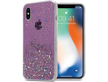 Carcasa para iPhone X / XS CADORABO Roxo