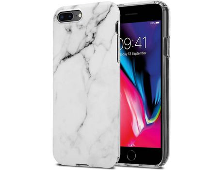 Carcasa para iPhone 7 PLUS / 7S PLUS / 8 PLUS CADORABO Blanco