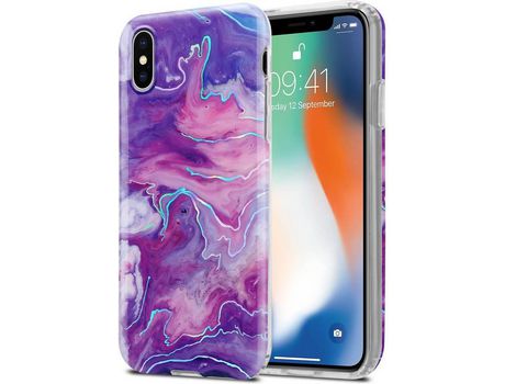 Carcasa para iPhone X / XS CADORABO Roxo