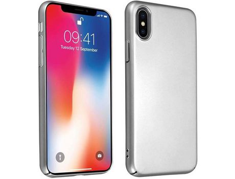 Carcasa para iPhone X / XS CADORABO Plateado
