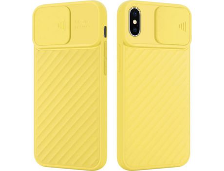 Carcasa para iPhone X / XS CADORABO Amarillo