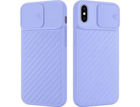 Carcasa para iPhone X / XS CADORABO Roxo