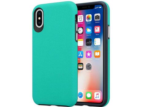 Carcasa para iPhone X / XS CADORABO Turquesa
