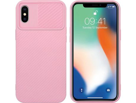 Carcasa para iPhone X / XS CADORABO Rosa