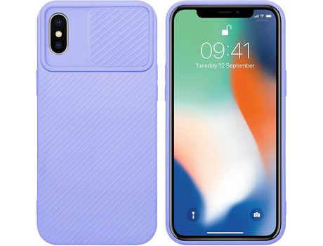 Carcasa para iPhone X / XS CADORABO Roxo