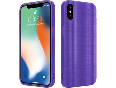Carcasa para iPhone X / XS CADORABO Roxo