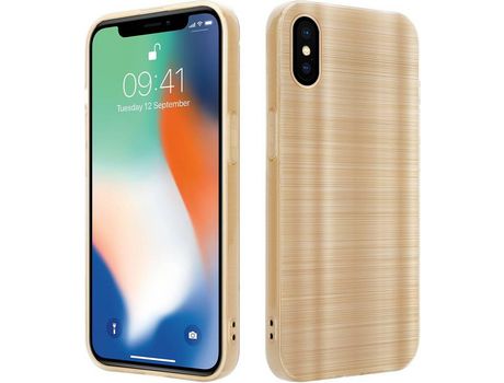 Carcasa para iPhone X / XS CADORABO Dorado