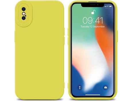 Carcasa para iPhone X / XS CADORABO Amarillo