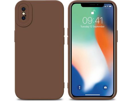 Carcasa para iPhone X / XS CADORABO Castanho