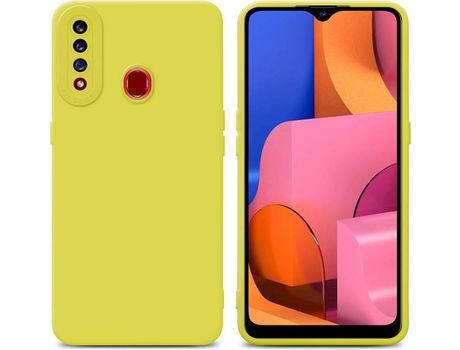 Carcasa para Samsung Galaxy A20s Amarillo