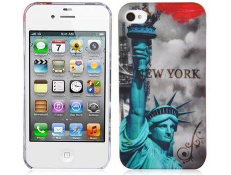 Carcasa para iPhone 4 / 4S CADORABO Castanho