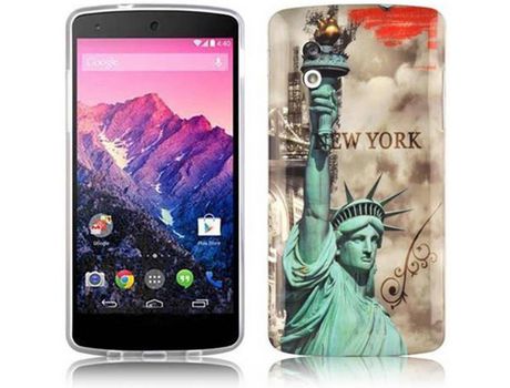 Carcasa para LG NEXUS 5 CADORABO Castanho