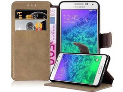 Carcasa para Samsung Galaxy ALPHA Marrón