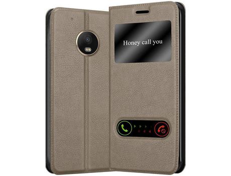 Carcasa para Motorola MOTO G5 PLUS CADORABO Marrón
