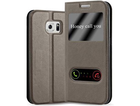 Carcasa para Samsung Galaxy S6 EDGE PLUS Marrón