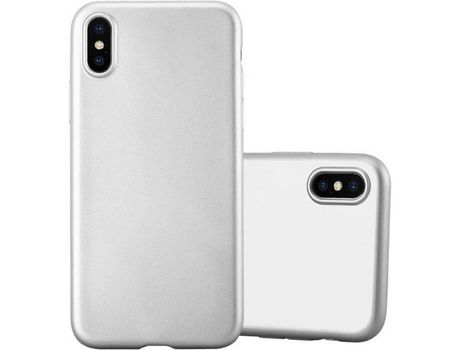 Carcasa para iPhone X / XS CADORABO Plateado