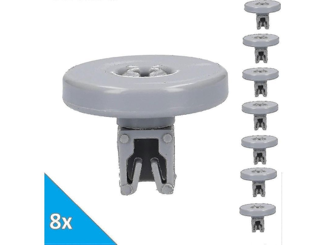 8 ruedas para la cesta inferior de lavavajillas (sin marca), compatibles con AEG, Electrolux, 50286965004, 502869500/4