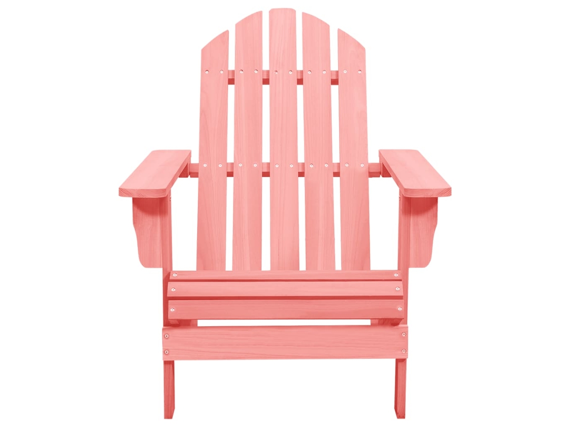 Silla Adirondack para jardín de abeto macizo rosa Wsd870703 Lovely Home