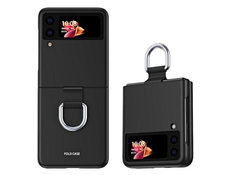 Funda para Samsung Galaxy Z Flip3 5G(TPU y PU - Negro)