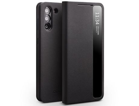 Funda para Samsung Galaxy S21 5G(Cuero - Negro)