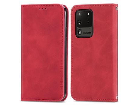Funda para Samsung Galaxy S20 Ultra(PU - Rojo)